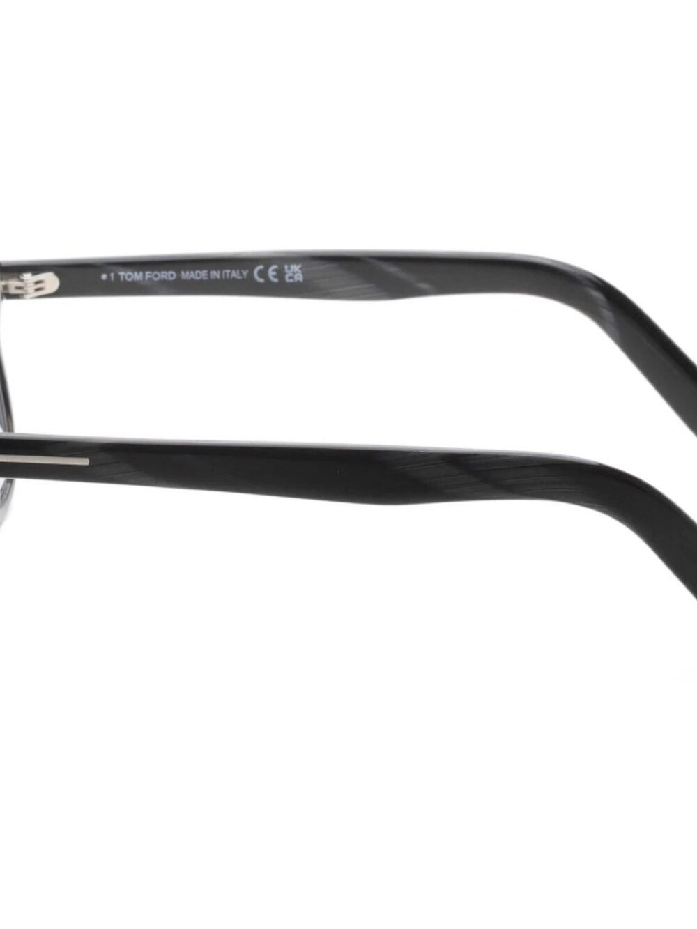 TOM FORD TF5930-D-B 063 BLACK HORN BLUE BLOCK LENS AUTHENTIC EYEGLASSES FRAME - Picture 4 of 5